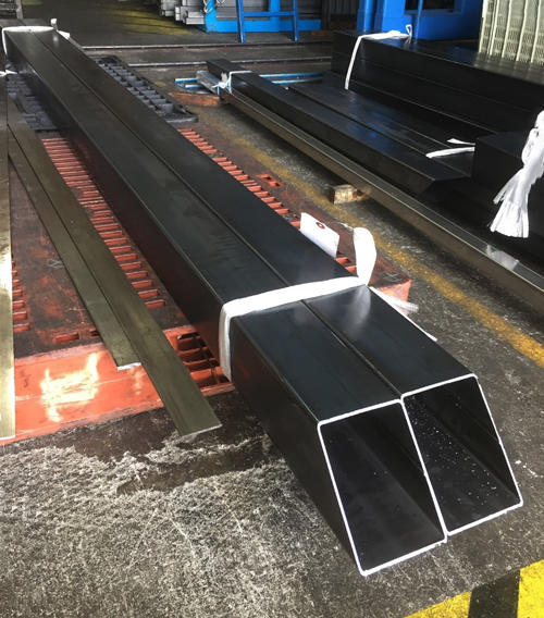 104-100ｘ100のＳＴＫＲ角パイプ　45°斜め切り