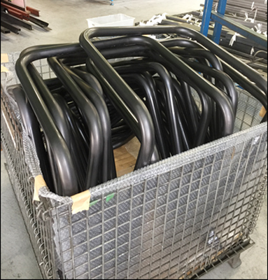 146-スチールパイプ　芯々100R　4ヶ所曲げ